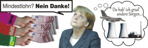 Mndestlohn Merkel Atomkraft Titel