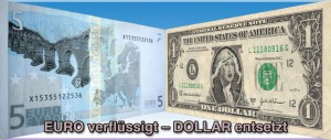 Euro verflüssigt – Dollar entsetzt
