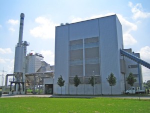 Biomassenheizkraftwerk in Augsburg