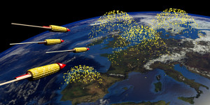 Bild: Genmaissilvesterraketen fliegen auf Europa zu