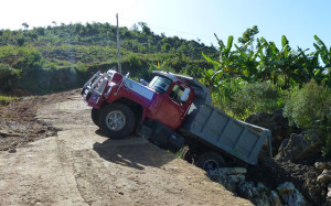 Foto: Liegengebliebener LKW