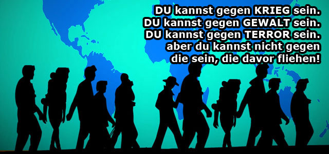 „Die Welt ist aus den Fugen geraten.“ Hans ten Feld, UNHCR-Vertreter für Deutschland (Grafik: Pixabay CC0, Text: Pro Asyl)