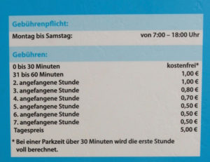 In Ingolstadt: Im beruhigten Altstadtbereich bis 30 Minuten kostenfrei!